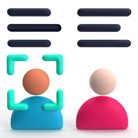 Identification  3D Icon