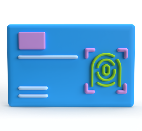 Identification biométrique  3D Icon