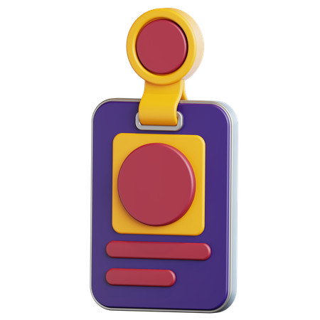 IDカード  3D Icon