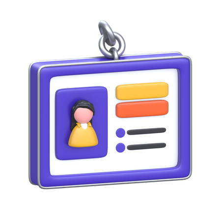 Identity Card  3D Icon