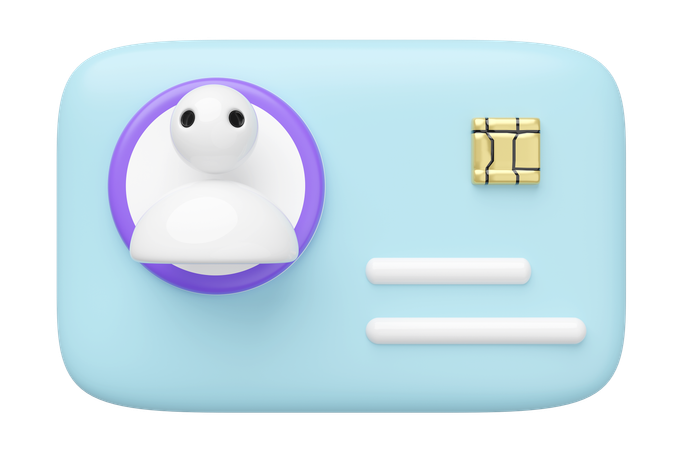 Identity Card  3D Icon