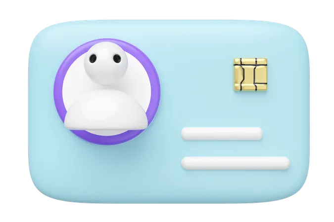 Identity Card  3D Icon