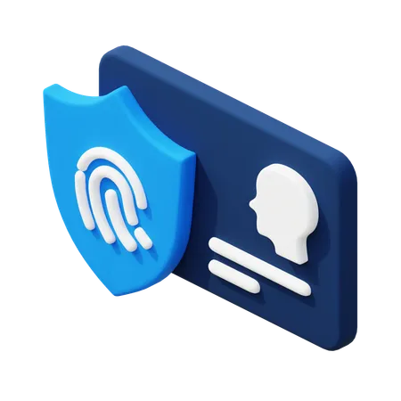 Identity Theft Protection  3D Icon