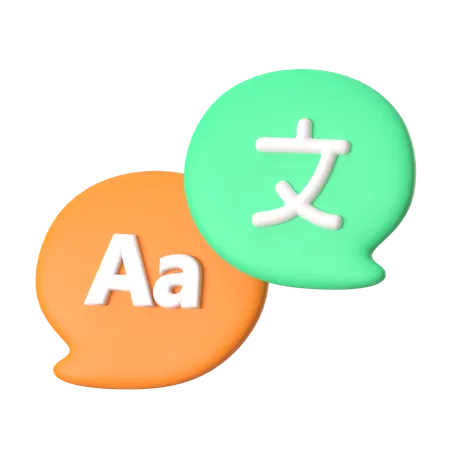 Idioma  3D Icon