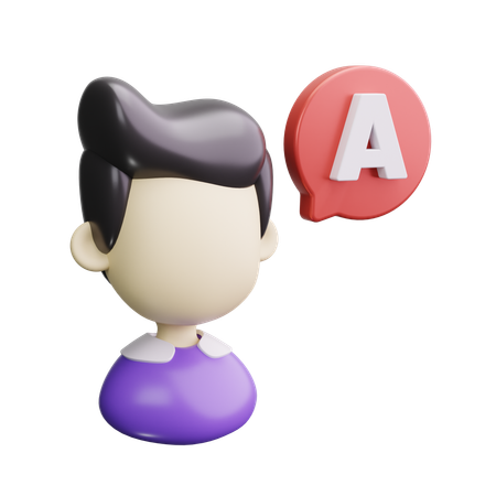 Linguagem  3D Icon