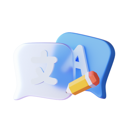 Idioma  3D Icon