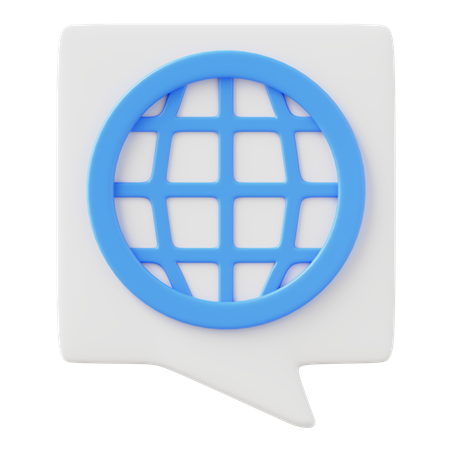 Idioma  3D Icon