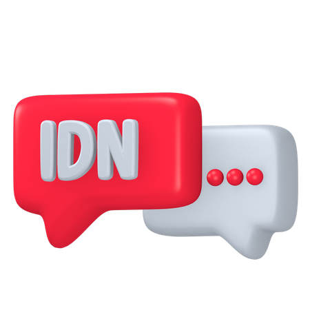 Idioma indonesio  3D Icon