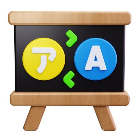 Traducir idioma  3D Icon