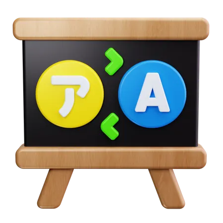 Traducir idioma  3D Icon