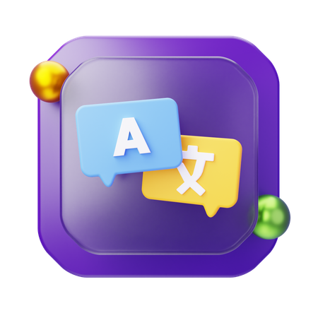 Traducir idioma  3D Icon