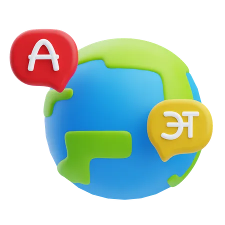 Línguas  3D Icon