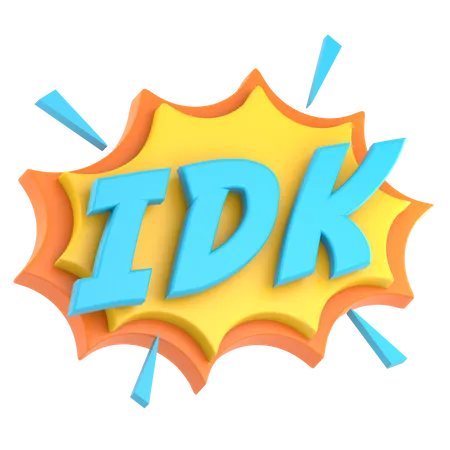IDK  3D Illustration