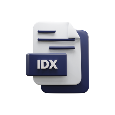 Idx File  3D Icon