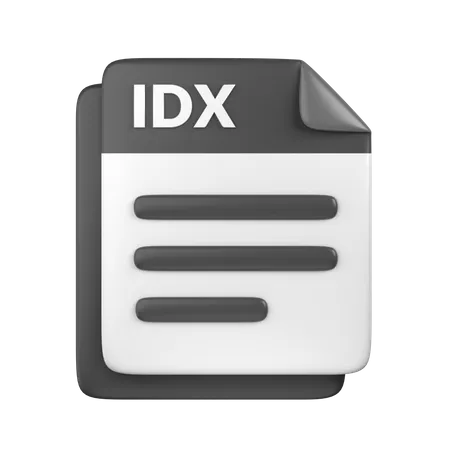 IDX File  3D Icon