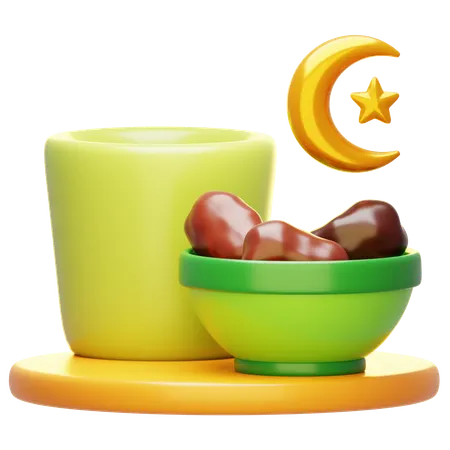 Iftar 3 D Illustration 3D Icon