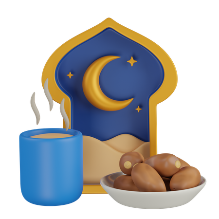 Comida iftar  3D Icon