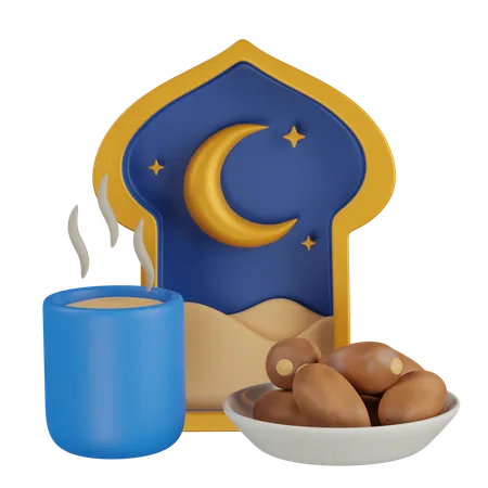 Comida iftar  3D Icon