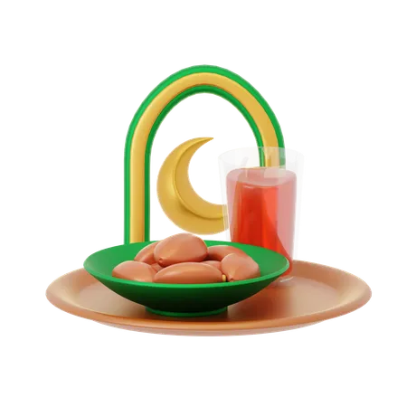 Comida iftar  3D Icon