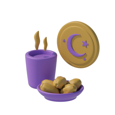 Comida iftar  3D Icon