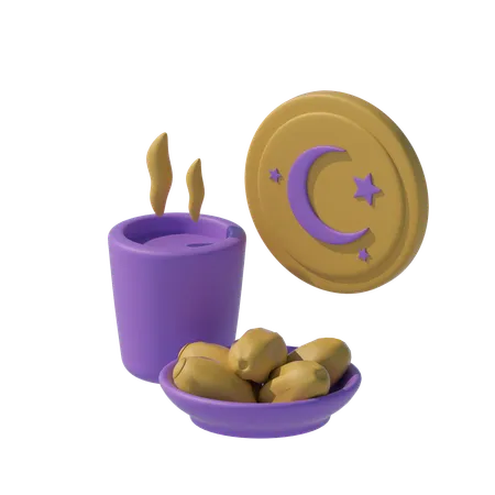 Comida iftar  3D Icon