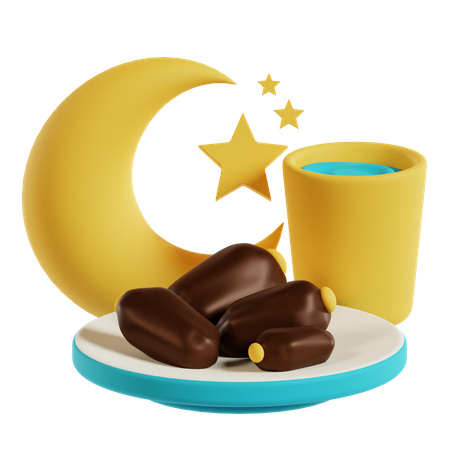 Comida iftar  3D Icon