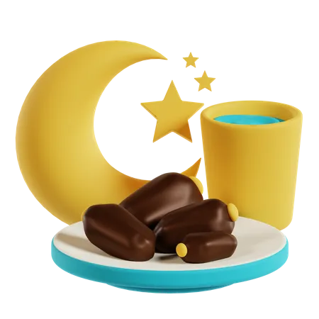 Comida iftar  3D Icon