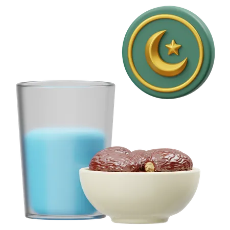 Comida iftar  3D Icon