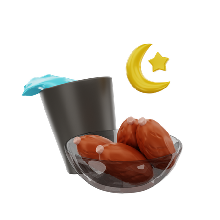 Comida iftar  3D Icon