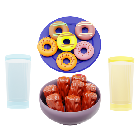 Comida iftar  3D Icon