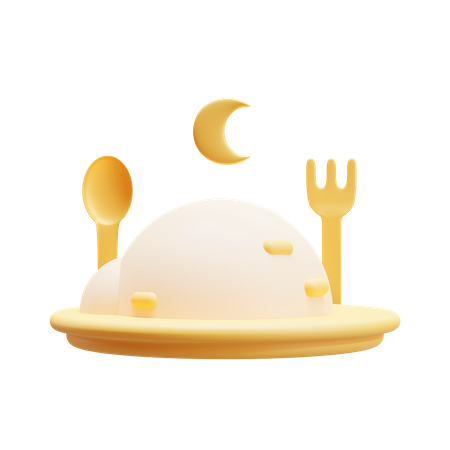 Iftar Food  3D Icon