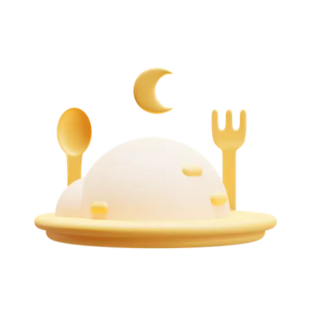 Iftar Food  3D Icon