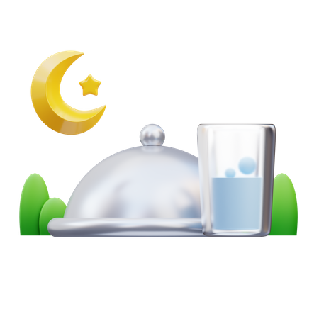 Iftar Food  3D Icon