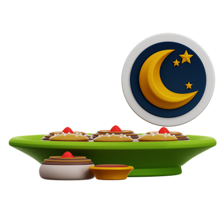 Iftar Food  3D Icon