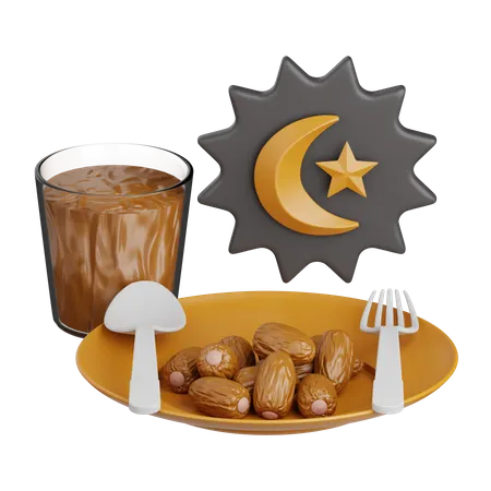 Iftar Food  3D Icon