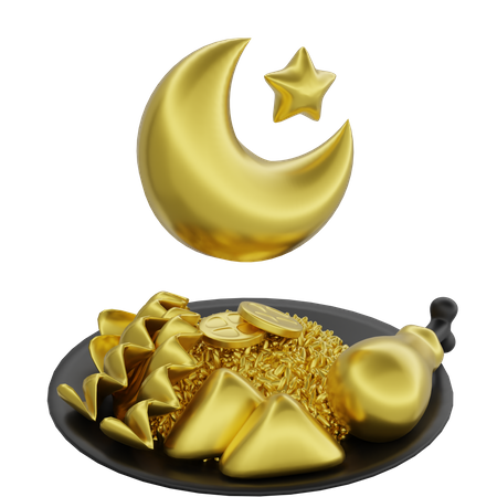 Iftar Food  3D Icon