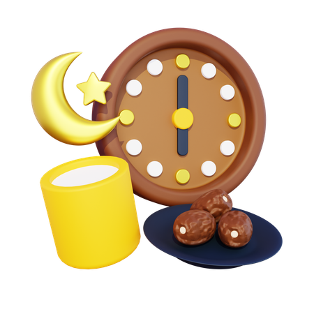 Hora do Iftar  3D Icon