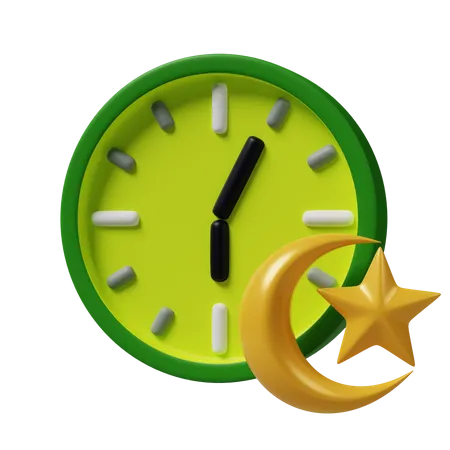 Hora del iftar  3D Icon