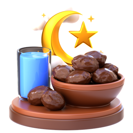 Iftar Meal  3D Icon