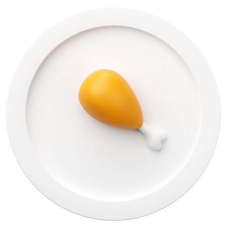 Muslo De Pollo Iftar  3D Icon