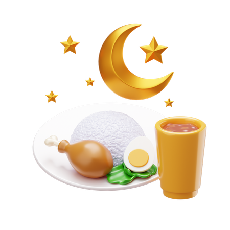 Iftar Ramadan  3D Icon