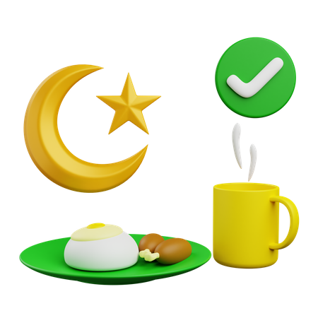 Iftar Ramadan  3D Icon