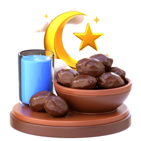 Refeição iftar  3D Icon