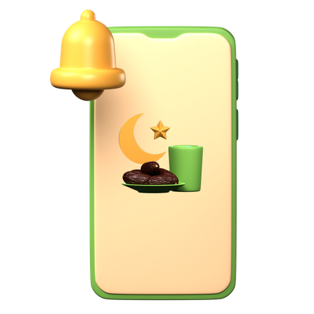 Iftar Reminder  3D Icon