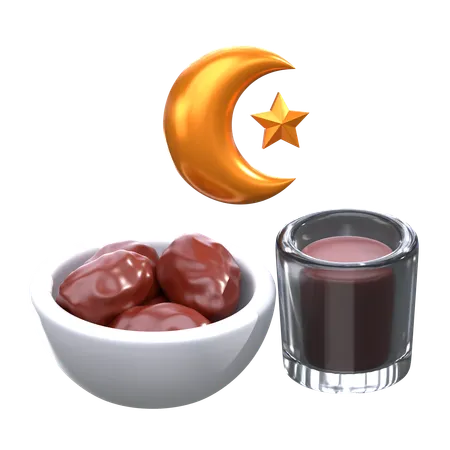 Hora do Iftar  3D Icon