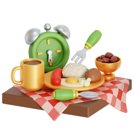 Iftar time  3D Icon