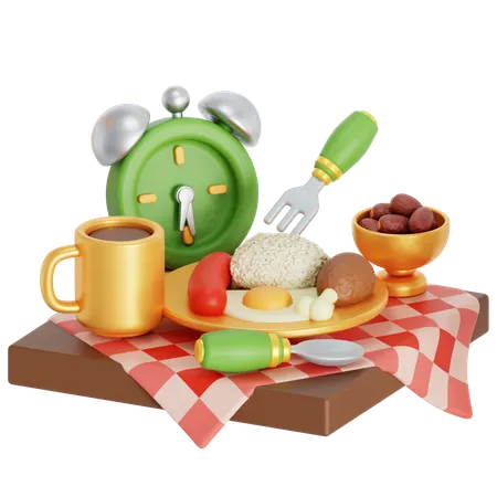 Iftar time  3D Icon