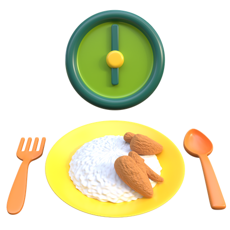 Iftar Time  3D Icon