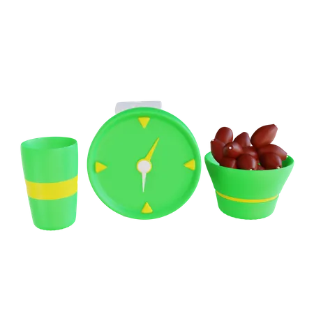 Iftar Time  3D Illustration