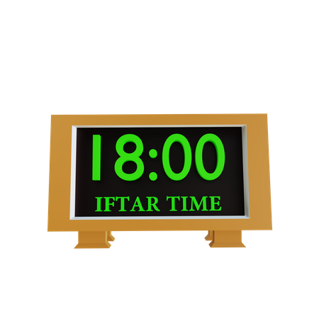 Iftar Time  3D Illustration